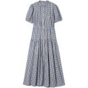 NWT Gap × DÔEN Gingham Maxi Dress
